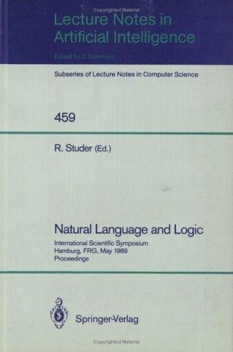 Natural Language and Logic: International Scientific Symposium, Hamburg, FRG, May 9-11, 1989
