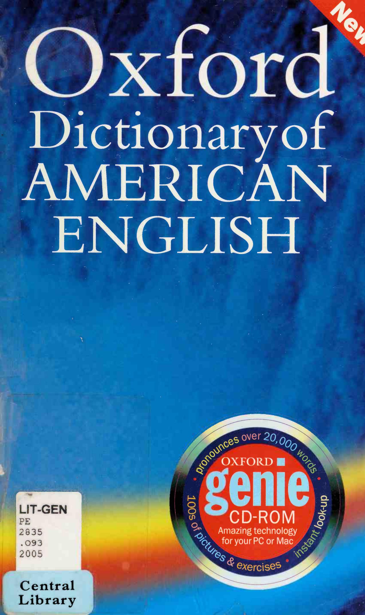 The Oxford Dictionary of American English