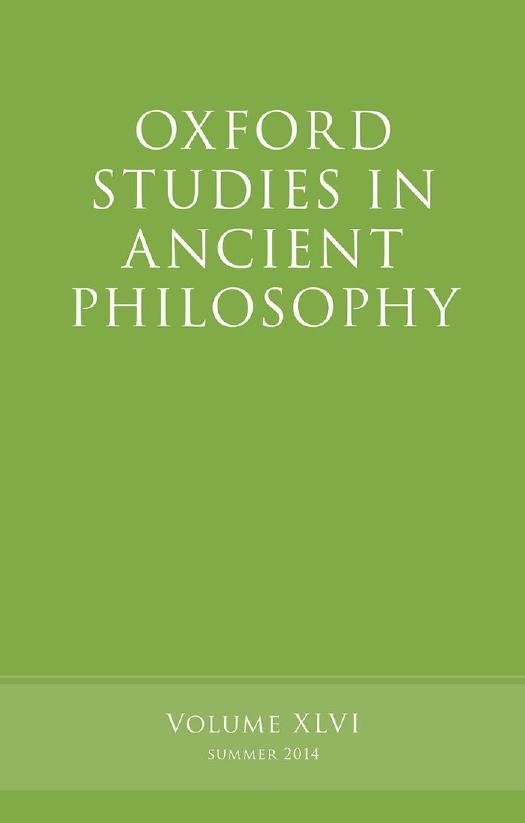 Oxford Studies in Ancient Philosophy - Volume 46