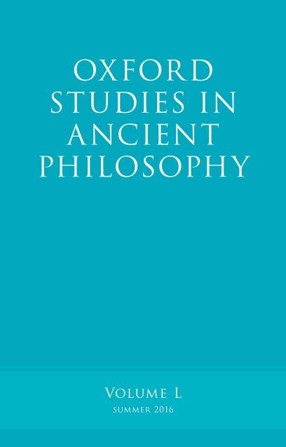 Oxford Studies in Ancient Philosophy - Volume 50