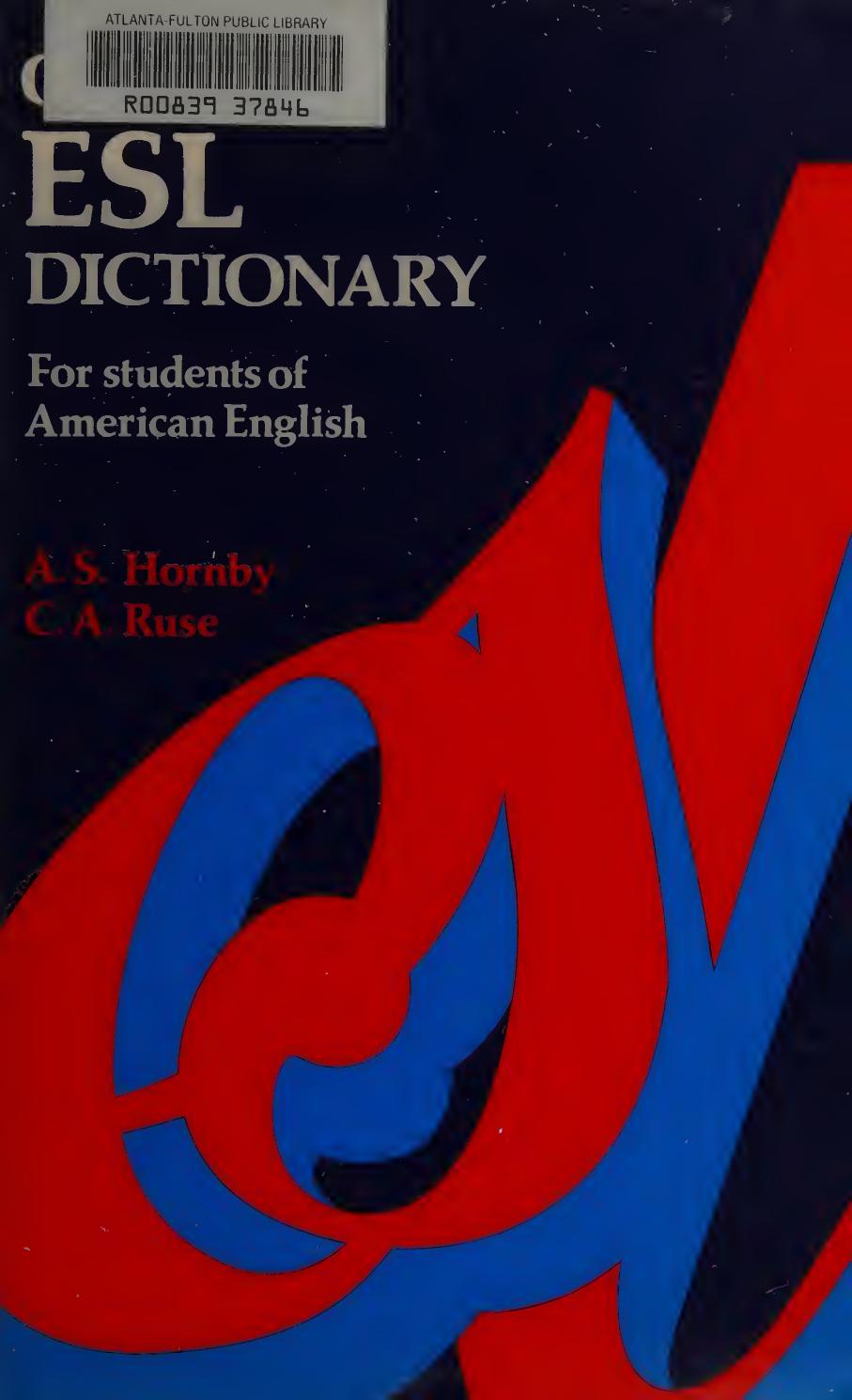 Oxford ESL Dictionary: For Students of American English