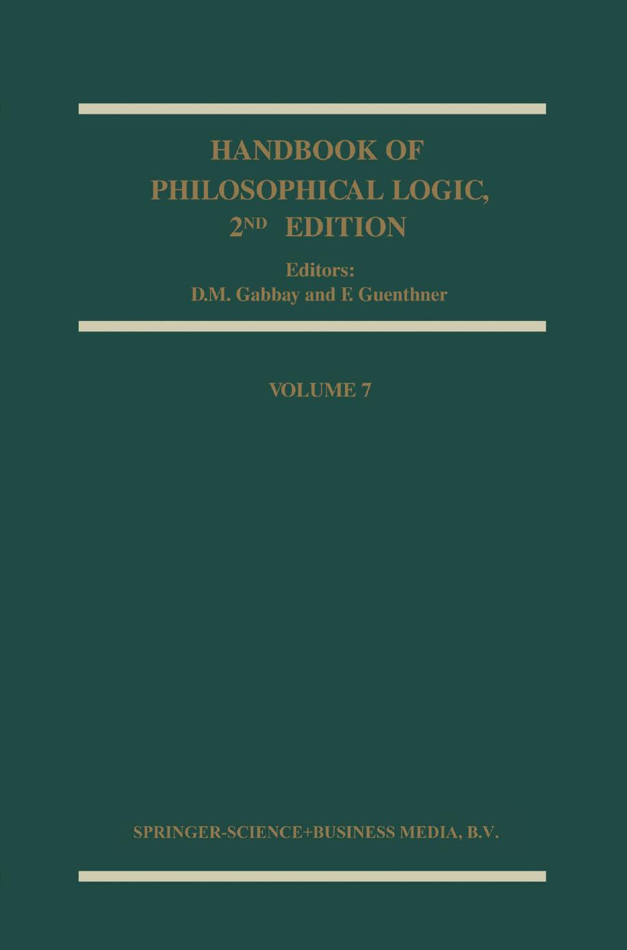 Handbook of Philosophical Logic - Volume 7