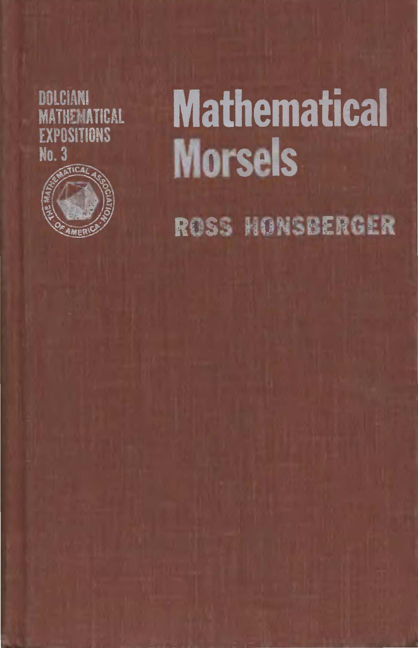 Mathematical Morsels