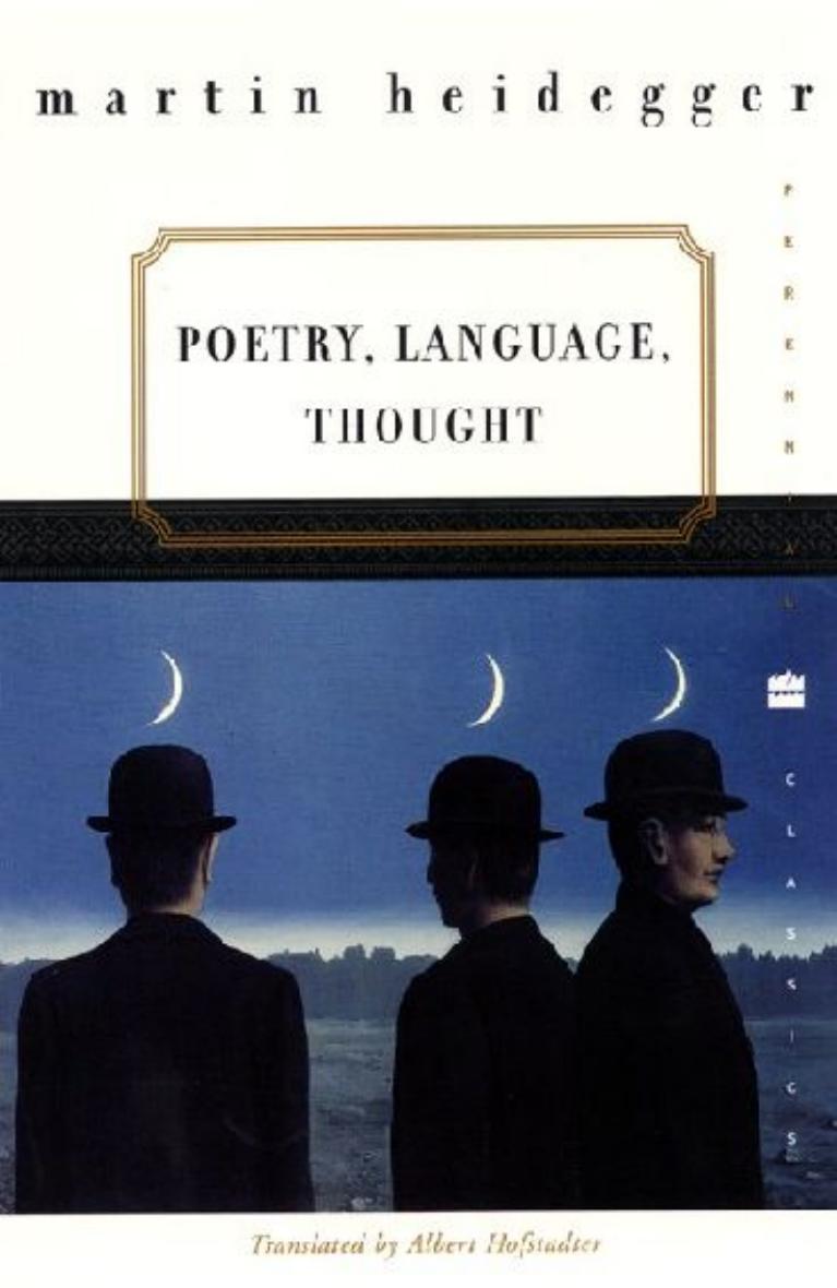 Poetry, Language, Thought