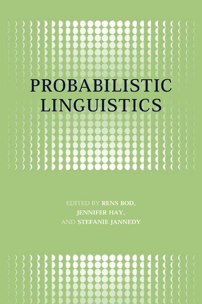 Probabilistic Linguistics