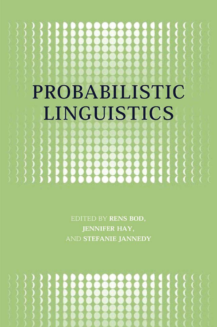 Probabilistic Linguistics