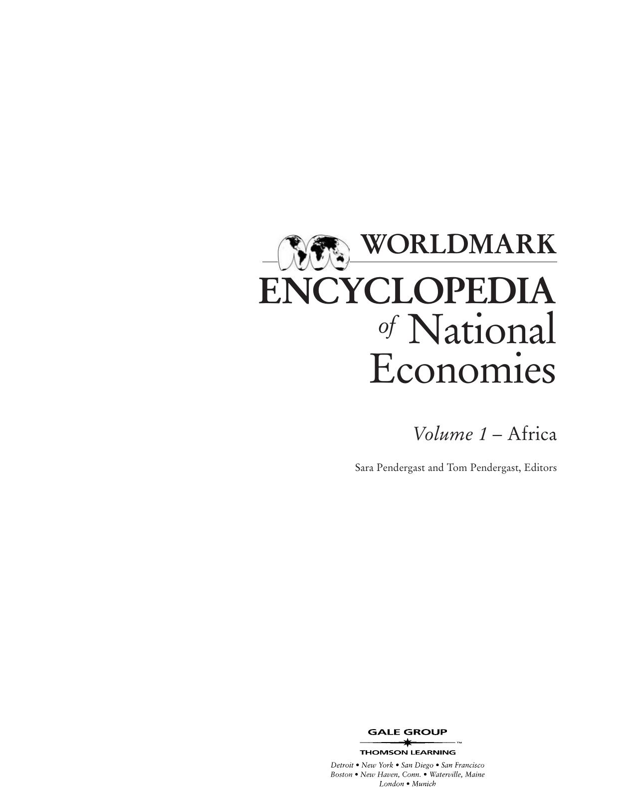 Worldmark Encyclopedia of National Economies - Africa