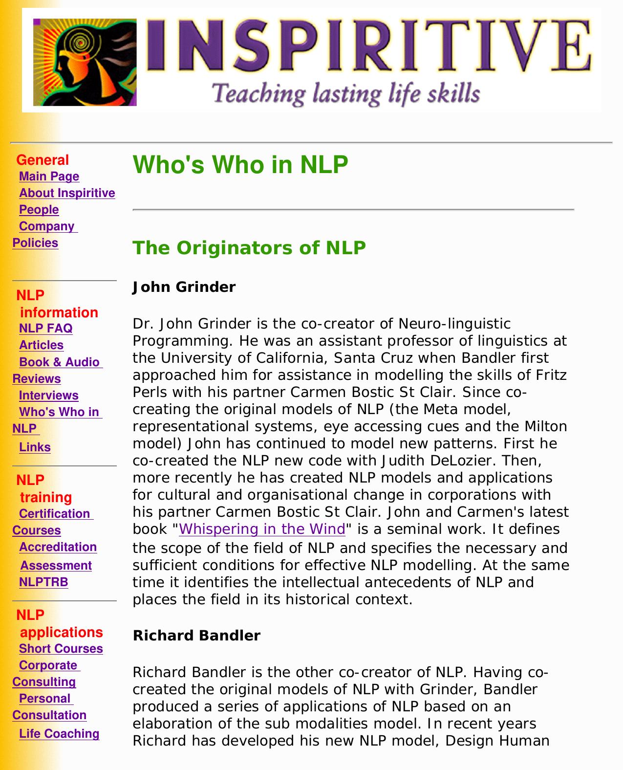NLP Who's who