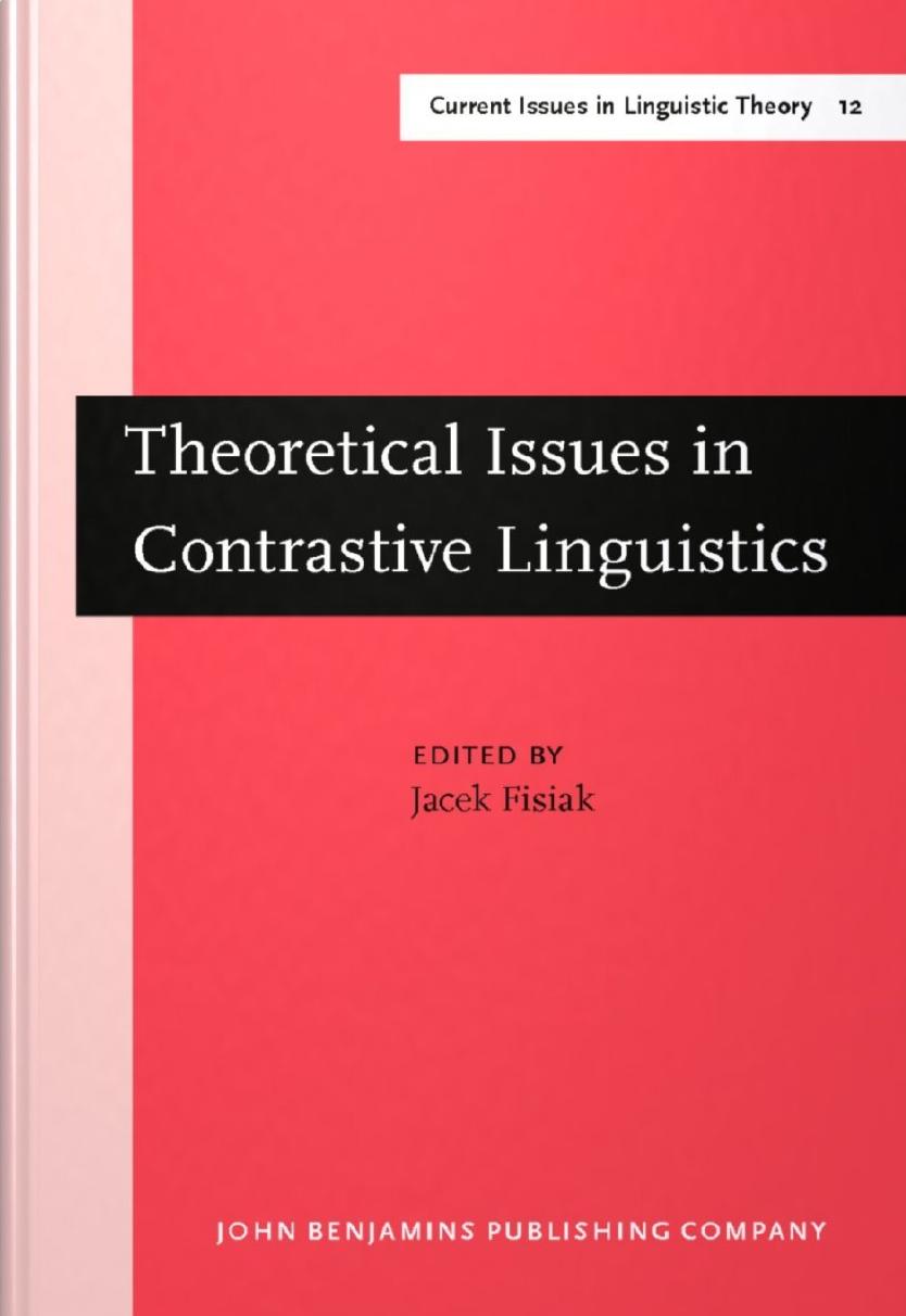 Theoretical Issues in Contrastive Linguistics