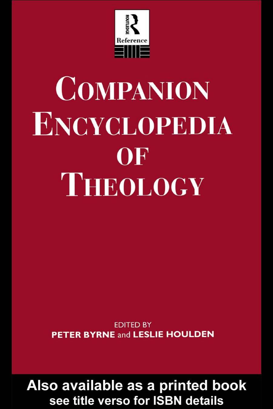 Companion Encyclopedia of Theology