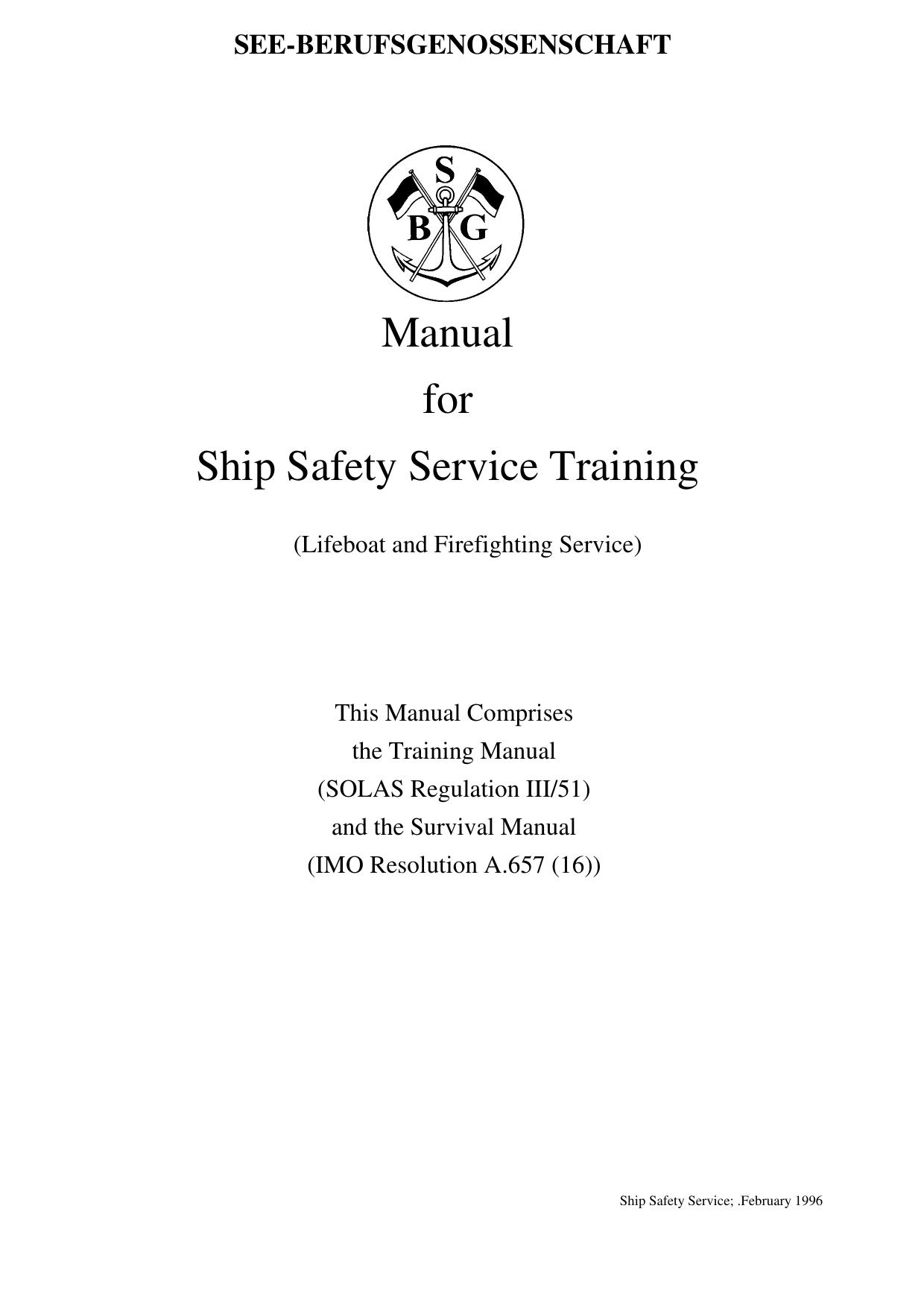 Ship Safety Service Traning