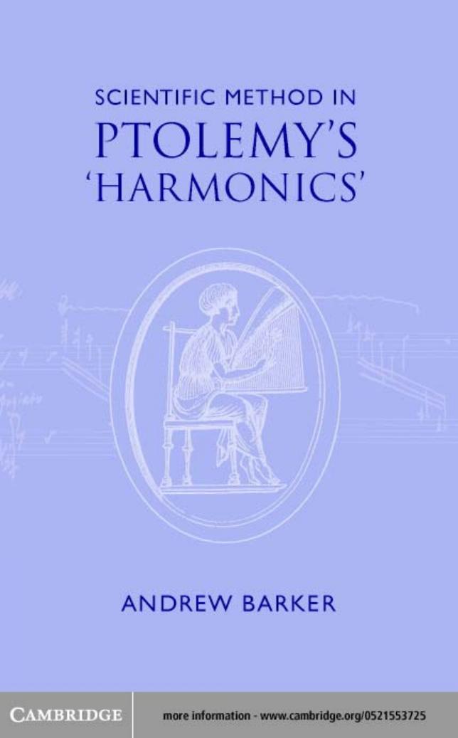 Scientific Method in Ptolemy's Harmonics