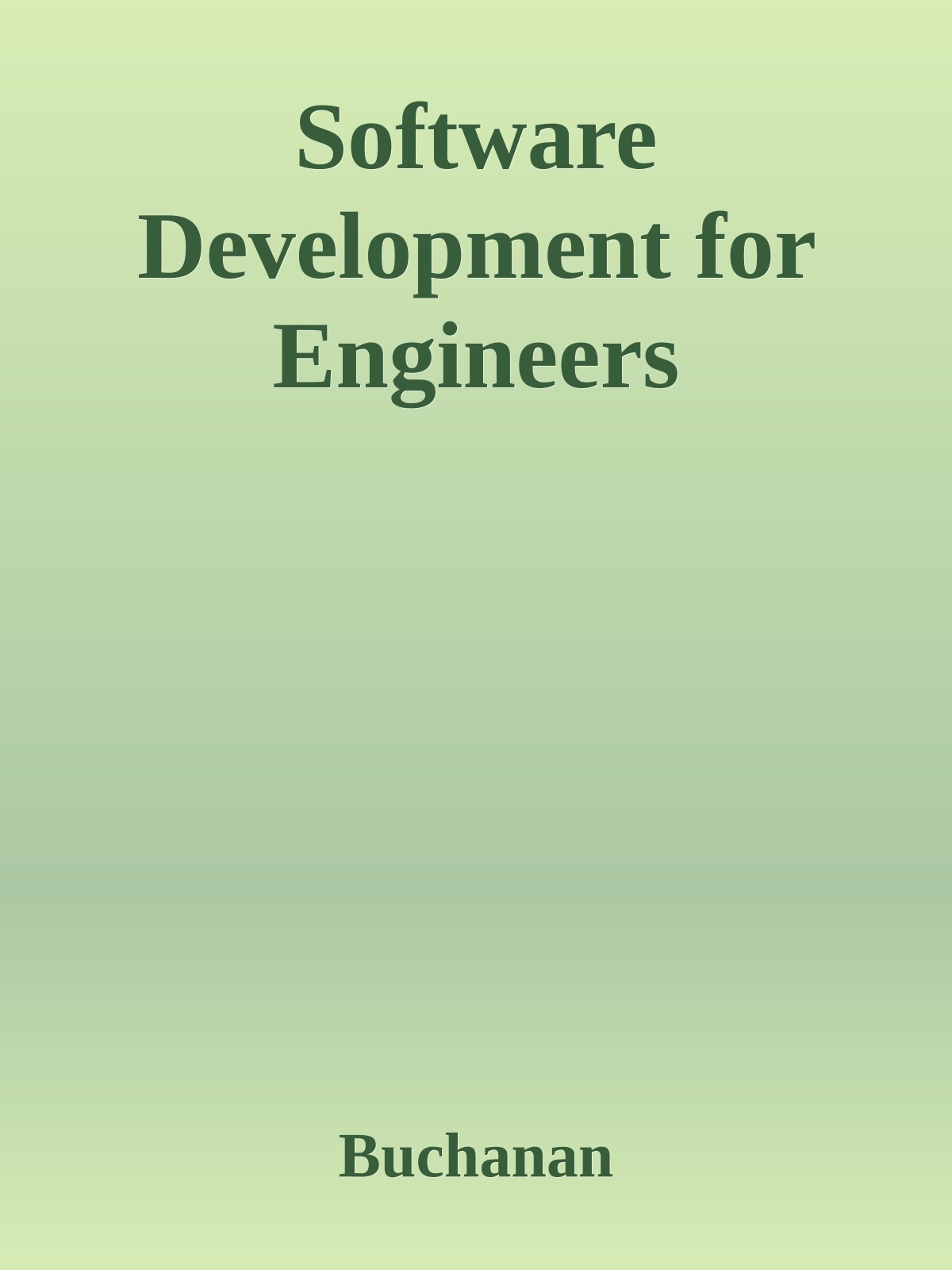 Software Development for Engineers