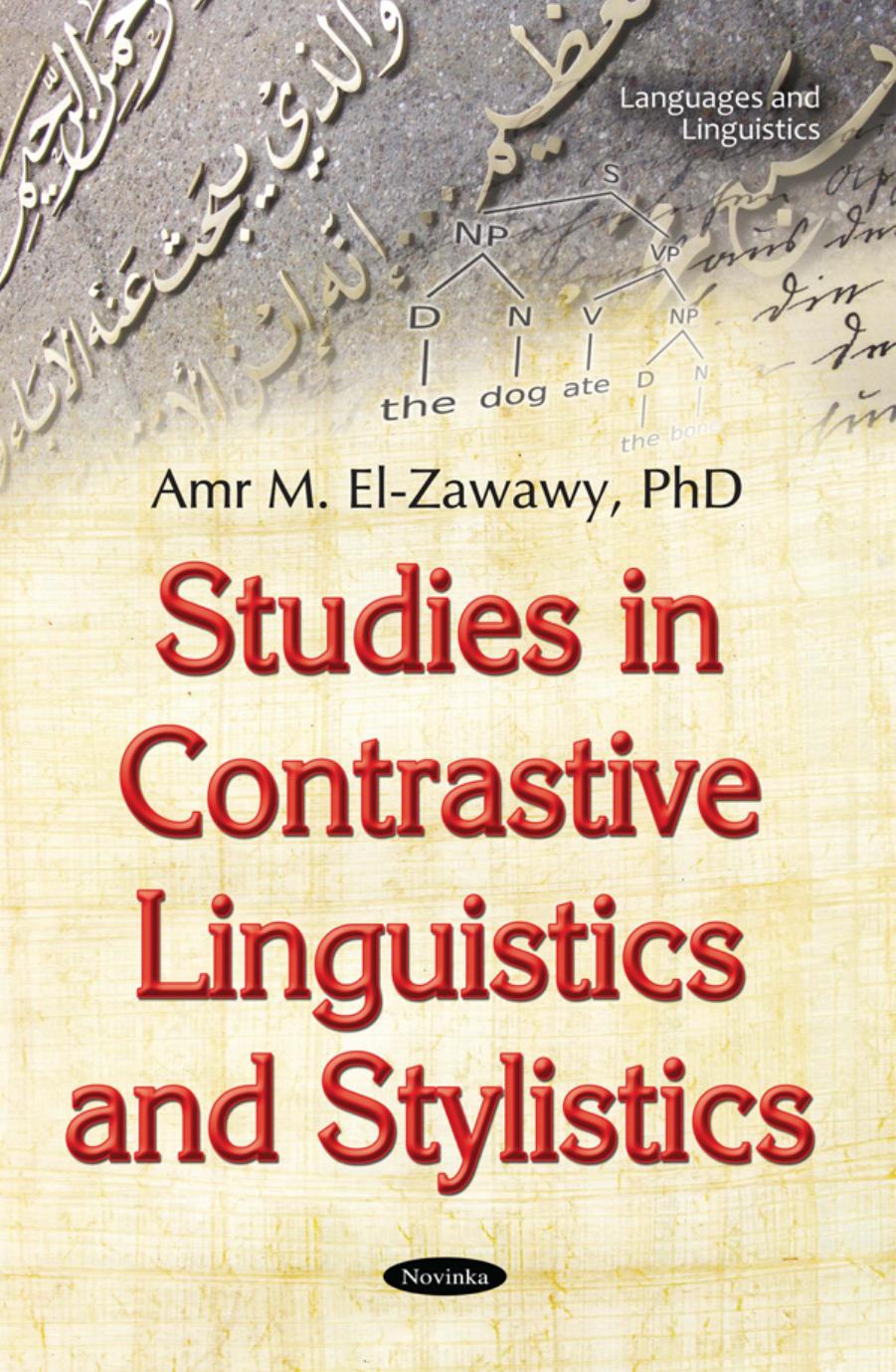 Studies in Contrastive Linguistics and Stylistics