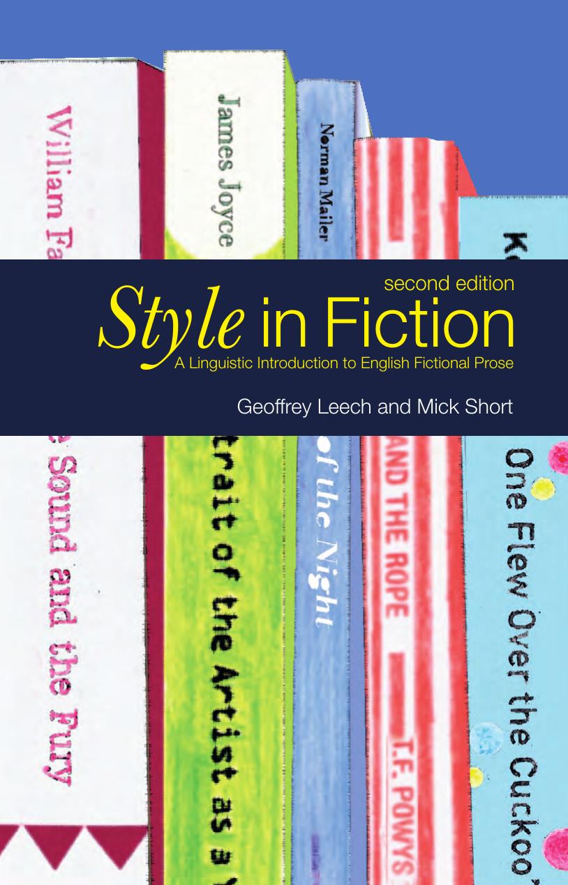 Style in Fiction: A Linguistic Introduction to English Fictional Prose