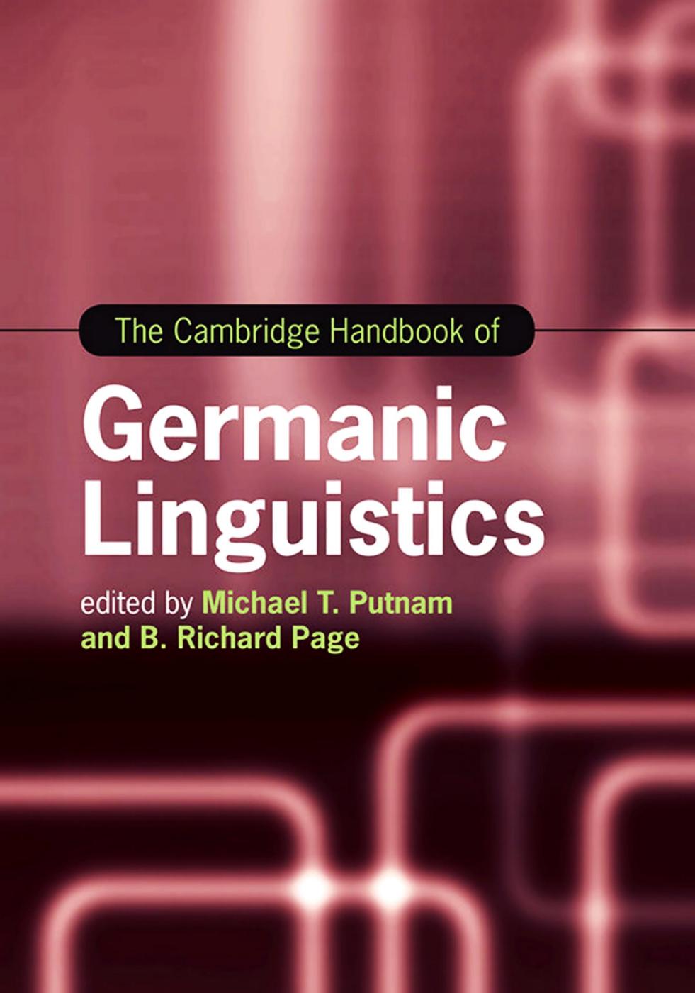 The Cambridge Handbook of Germanic Linguistics
