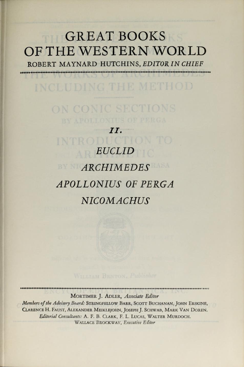 Great books of the Western World - Volume 11