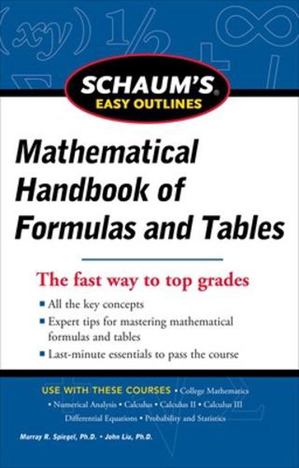 Schaum's Outline of Mathematical Handbook of Formulas and Tables, Fifth Edition