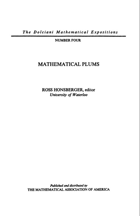 Mathematical Plums