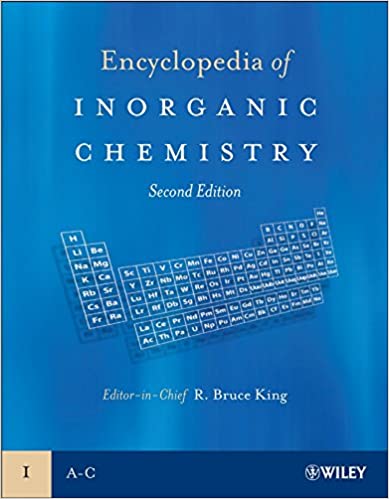 Encyclopedia of Inorganic Chemistry - 10 Volume Set