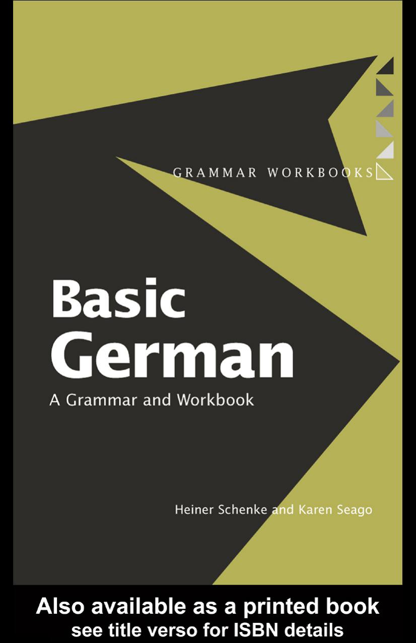 Basic German: A Grammar and Workbook