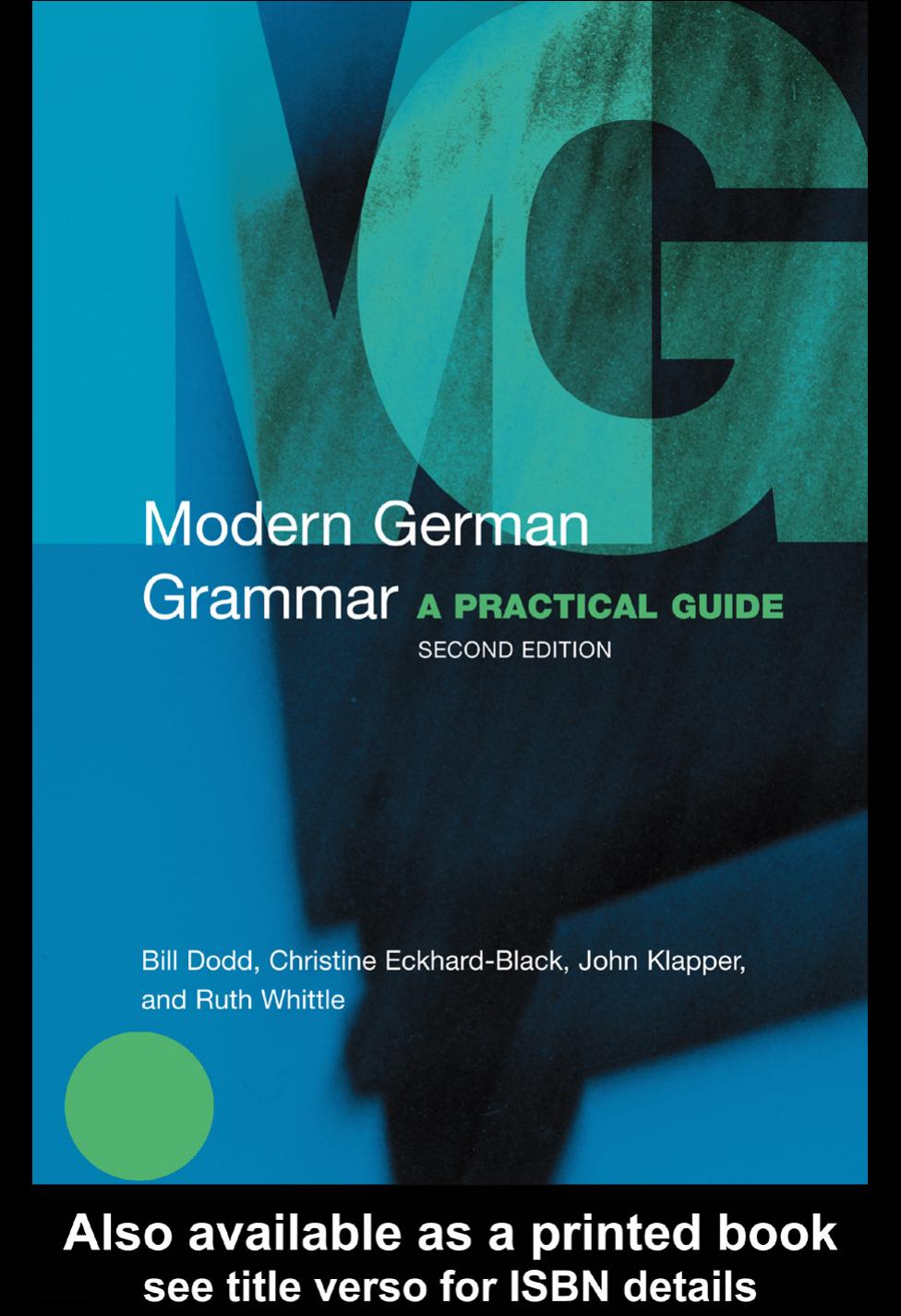 Modern German Grammar: A Practical Guide