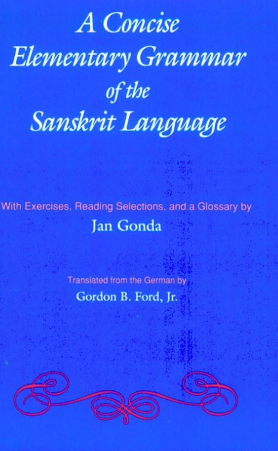 A Concise Elementary Grammar of the Sanskrit Language, Etv