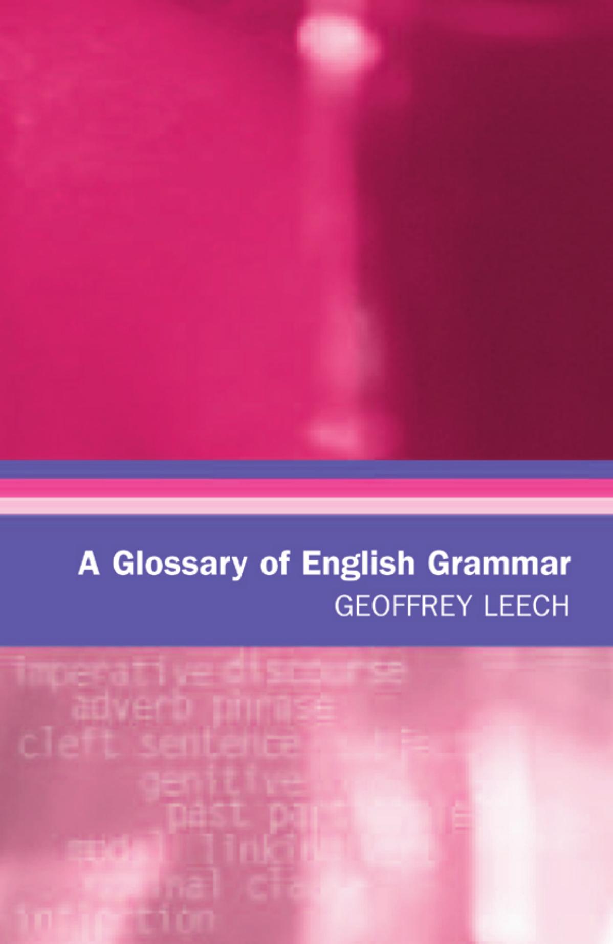 A Glossary of English Grammar