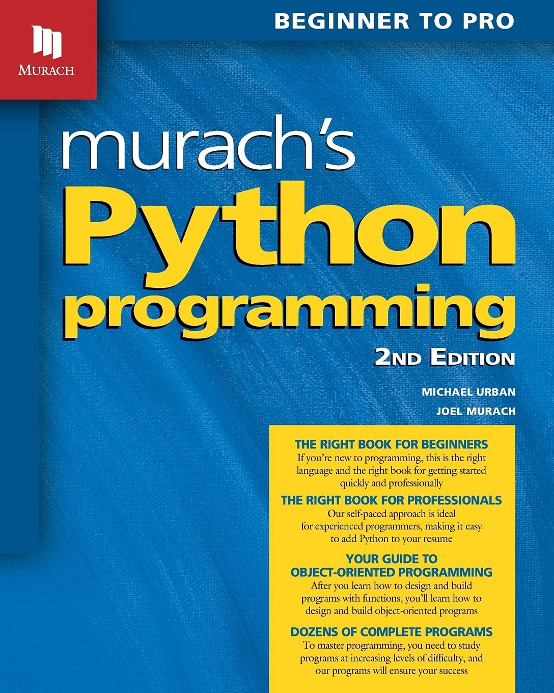 Murach's Python Programming: Beginner to Pro