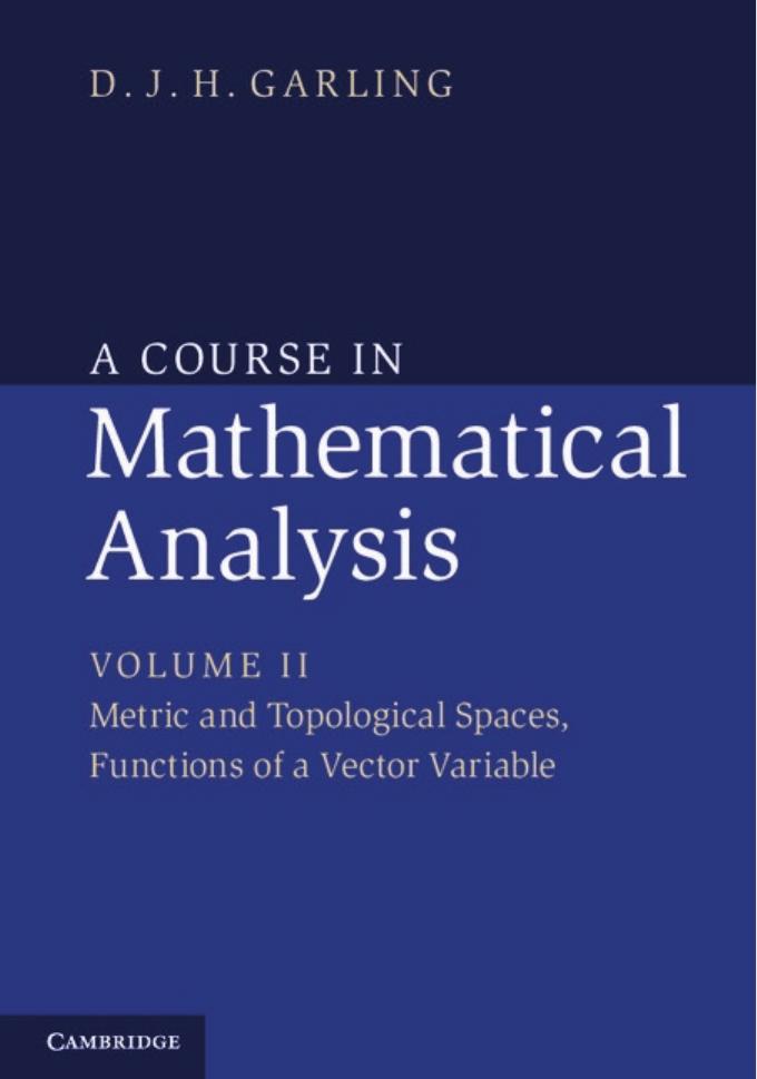 A Course in Mathematical Analysis: Volume 2, Foundations and Elementary Real Analysis