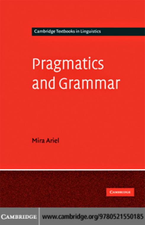 Pragmatics and Grammar