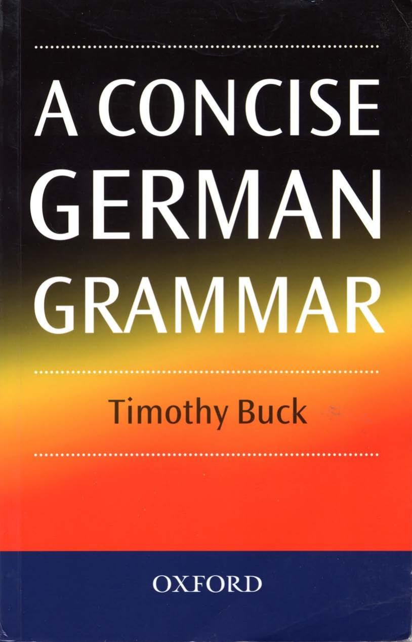 A Concise German Grammar