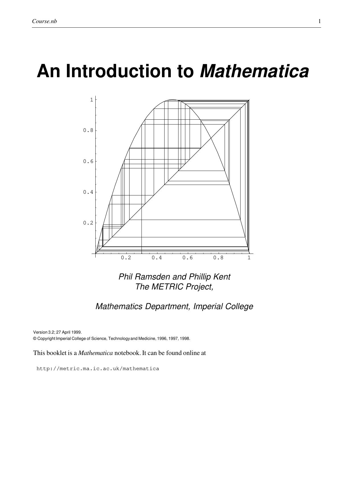 An Introduction to Mathematica - Tutorial