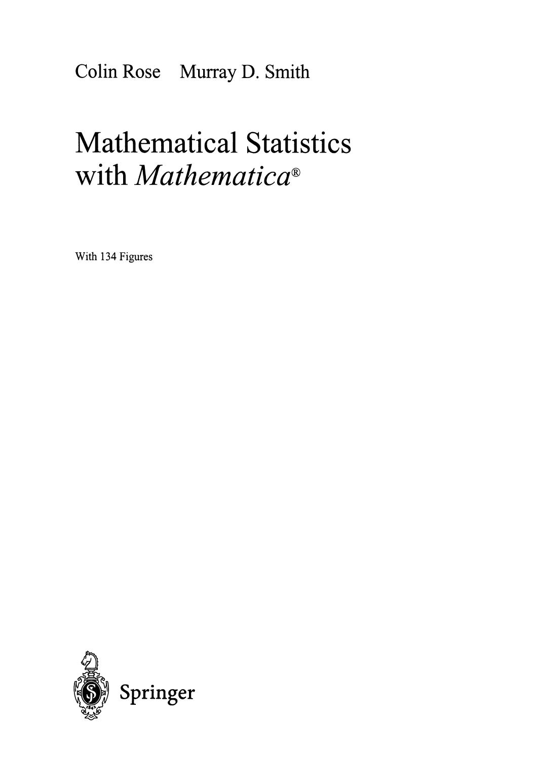 Mathematical Statistics with Mathematica®