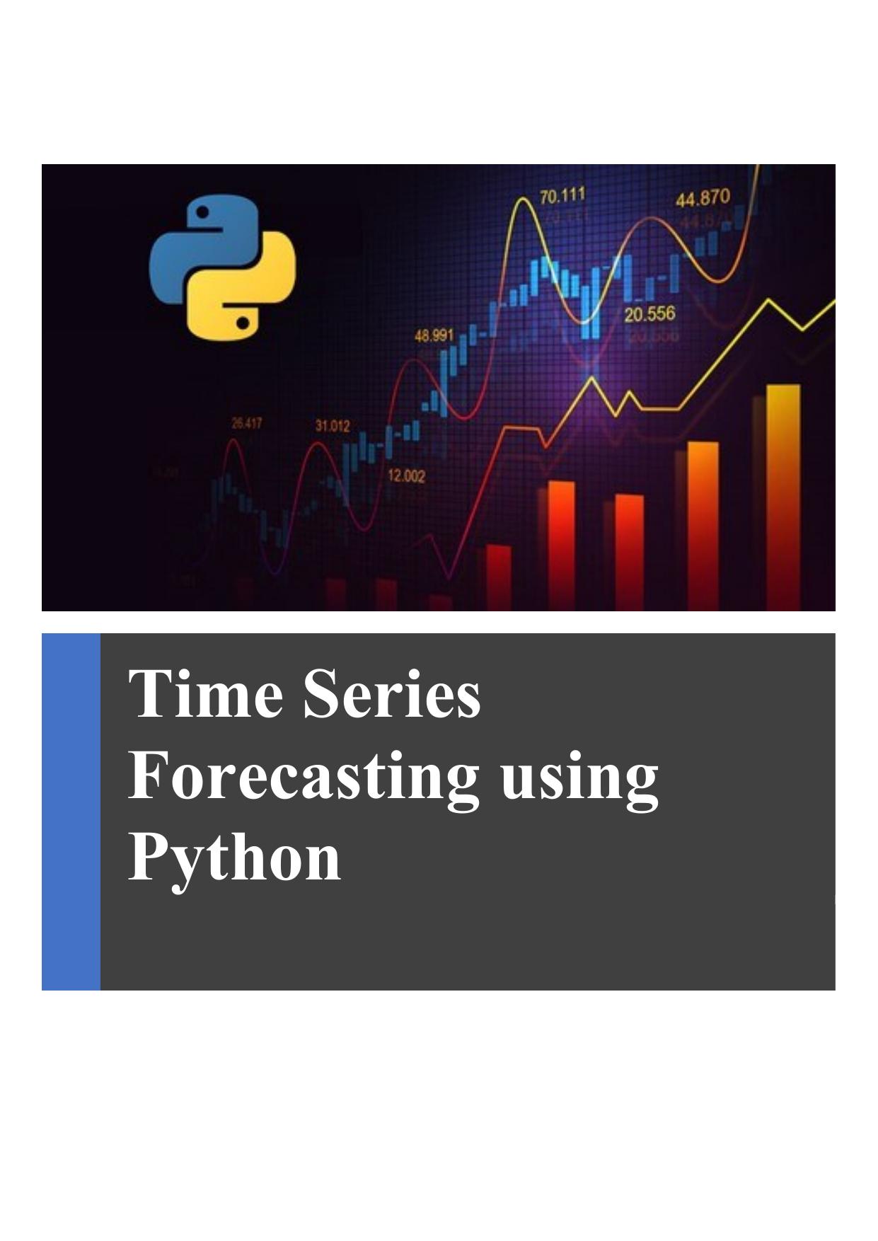 Time Series Forecasting using Python