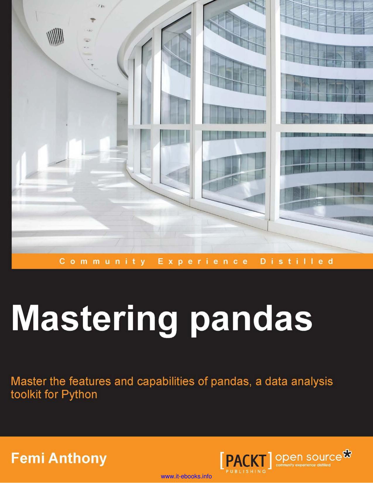 Mastering Pandas