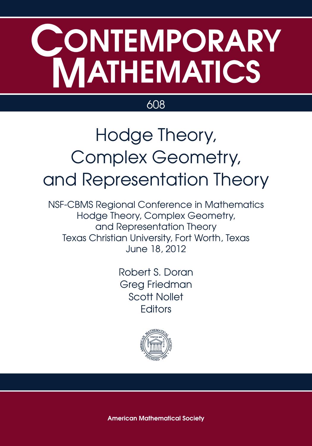 Hodge Theory, Complex Geometry, and Representation Theory