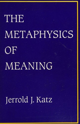 The Metaphysics of Meaning