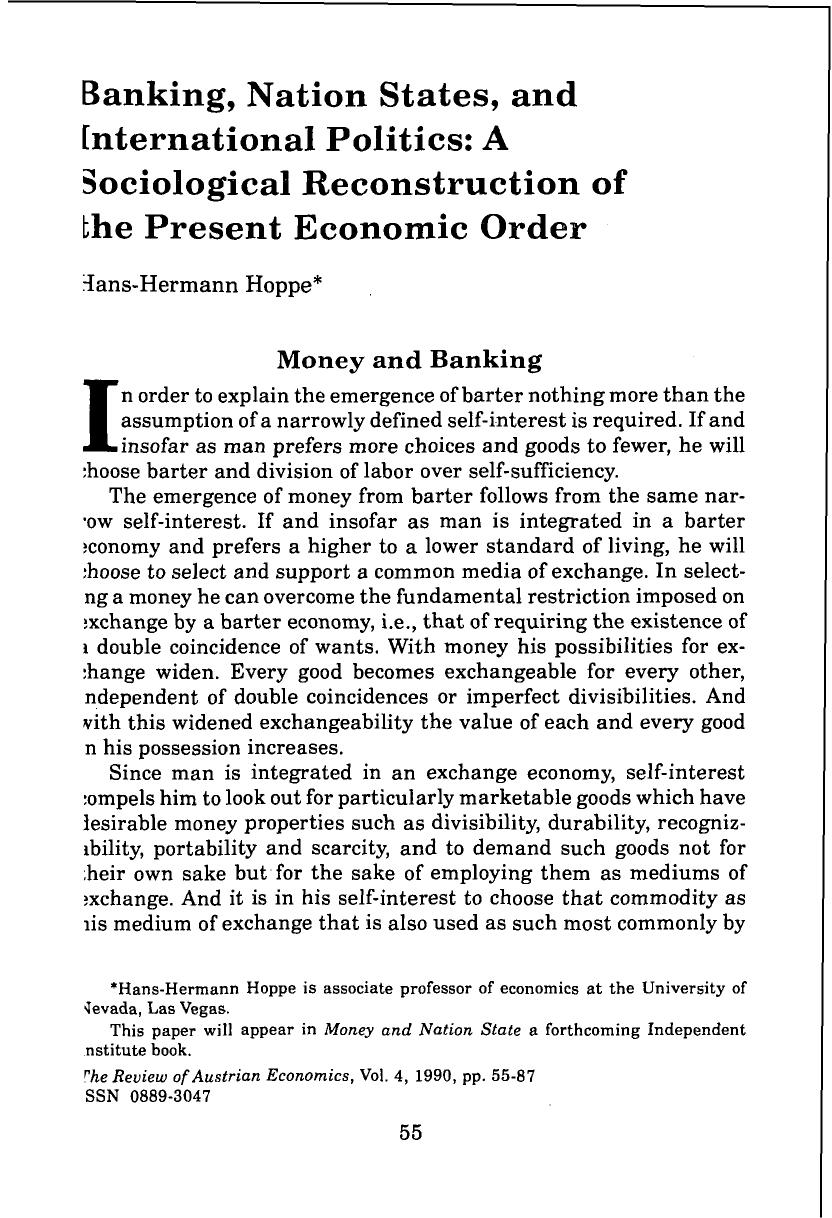 Banking Nation States And International Politics