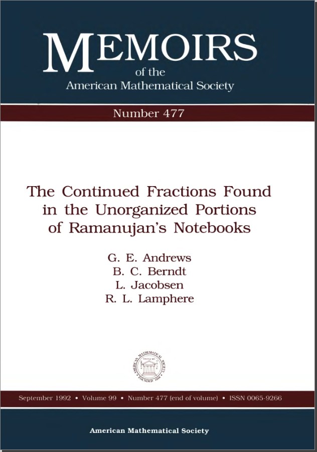 The Continued Fractions Found in the Unorganized Portions of Ramanujan's Notebooks