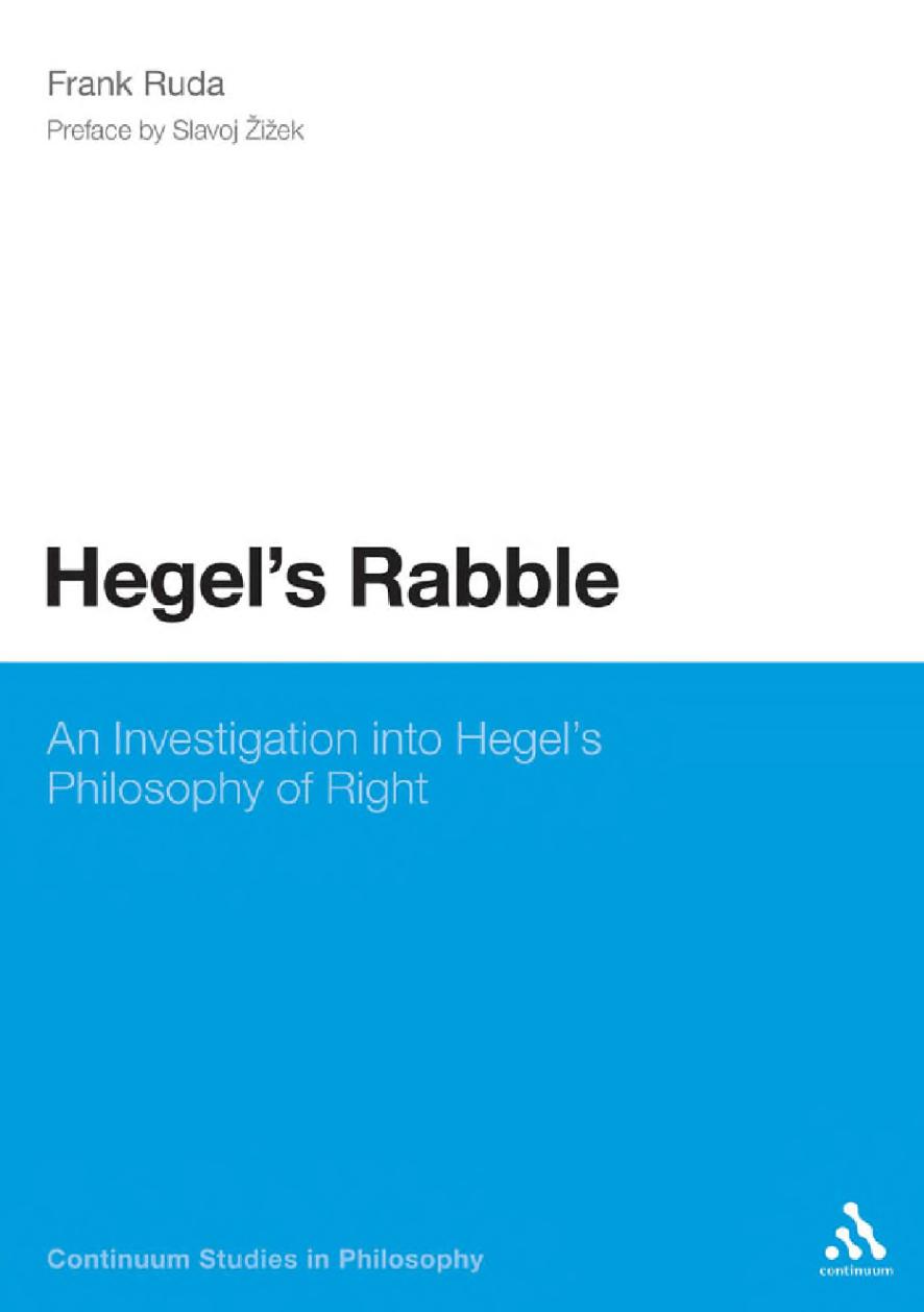 Hegel's Rabble: An Investigation Into Hegel's Philosophy of Right