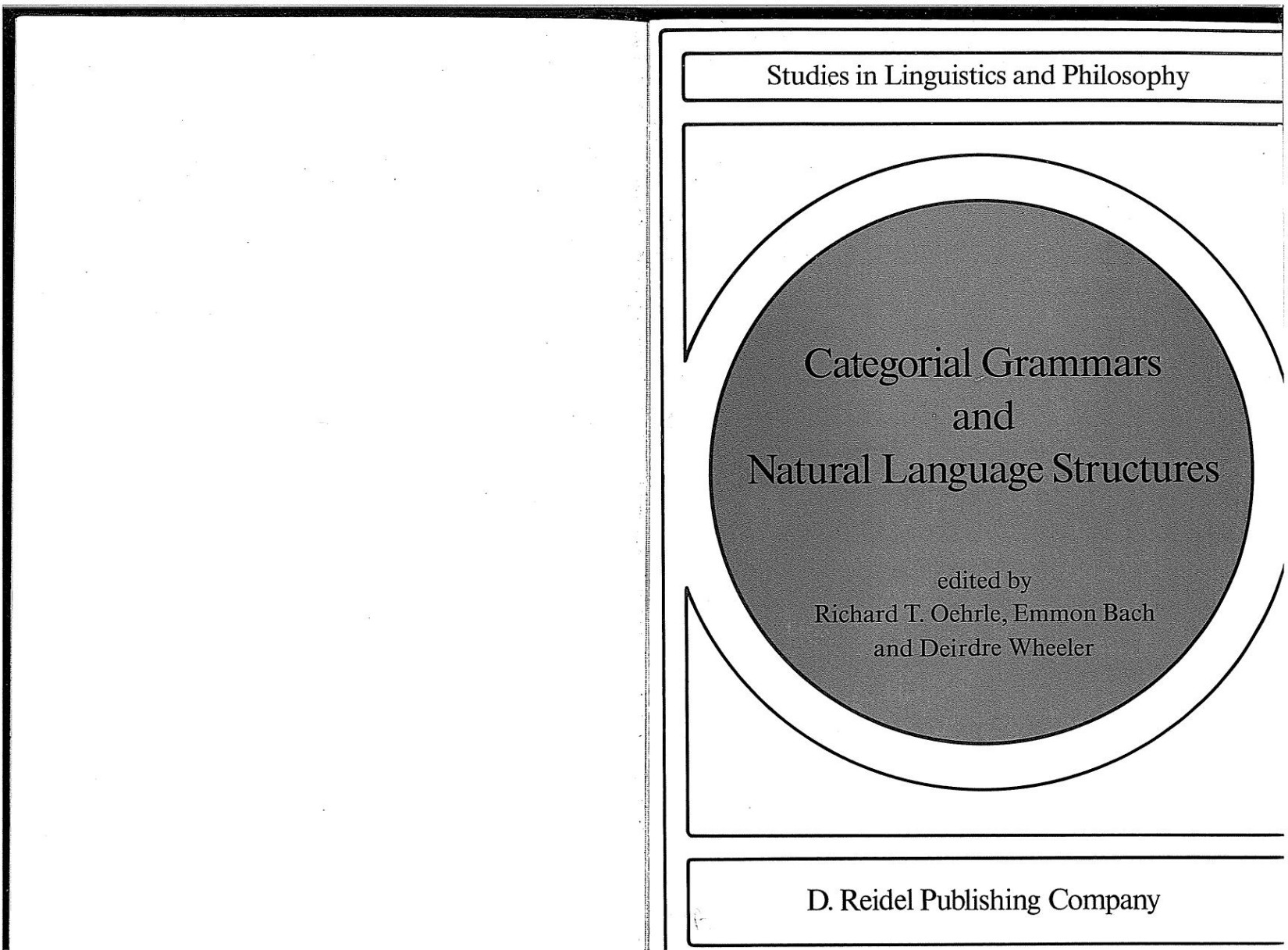 Categorial Grammars and Natural Language Structures