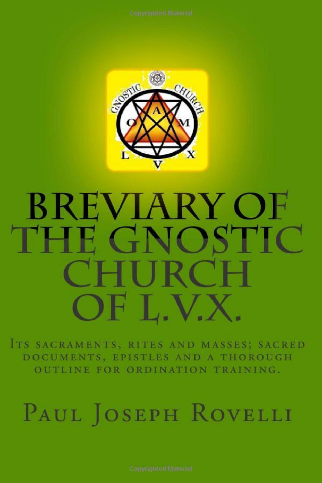 Breviary of the Gnostic Church of L. V. X