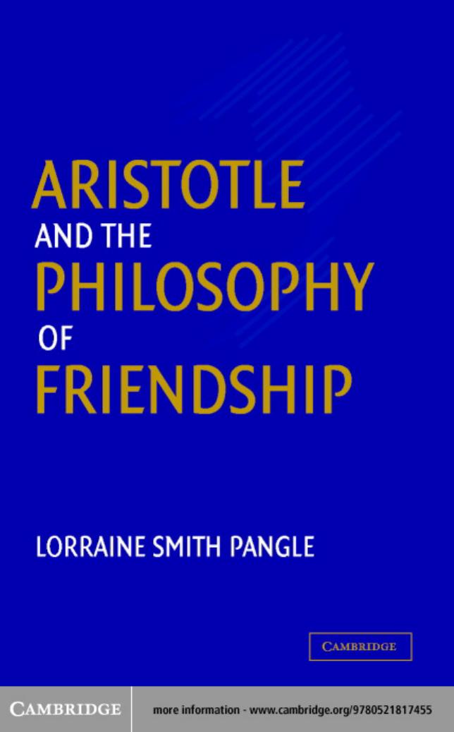 Aristotle and the Philosophy of Friendship