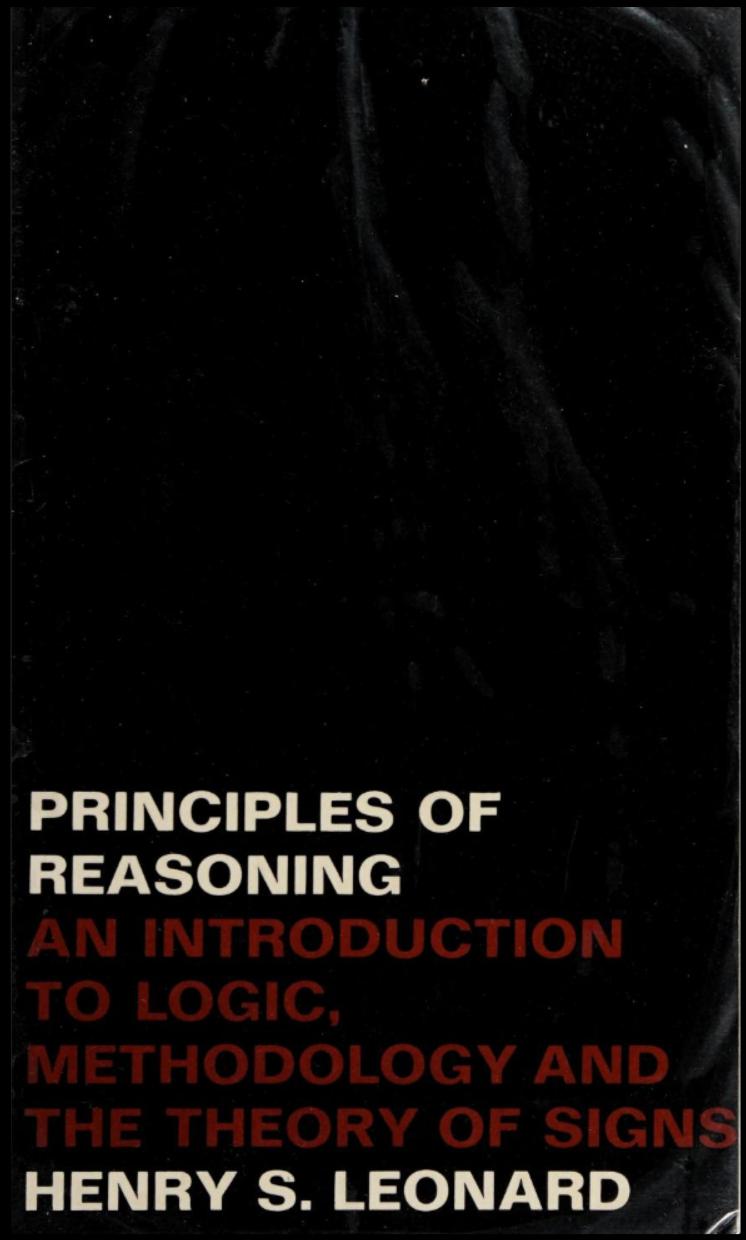 Principles of reasoning An introduction to logic, methodology, and the theory of signs