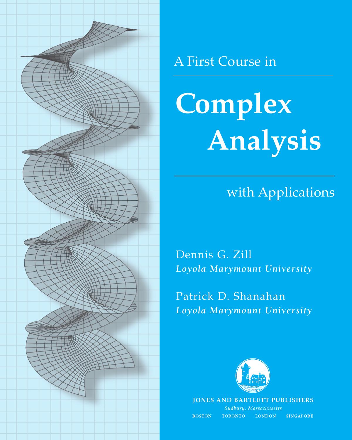 A First Course in Complex Analysis with Applications