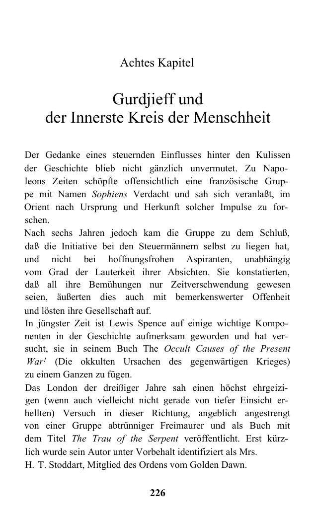 Gurdjieff und der Innerste Kreis der Menschheit