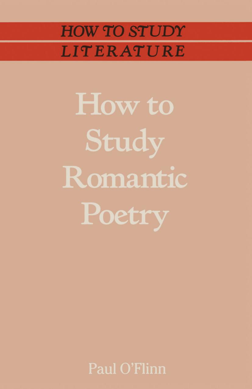 How to Study Romantic Poetry