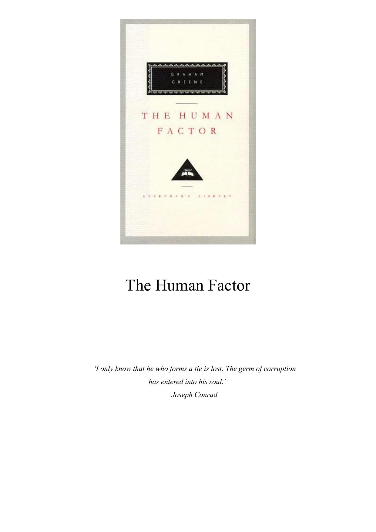 The Human Factor