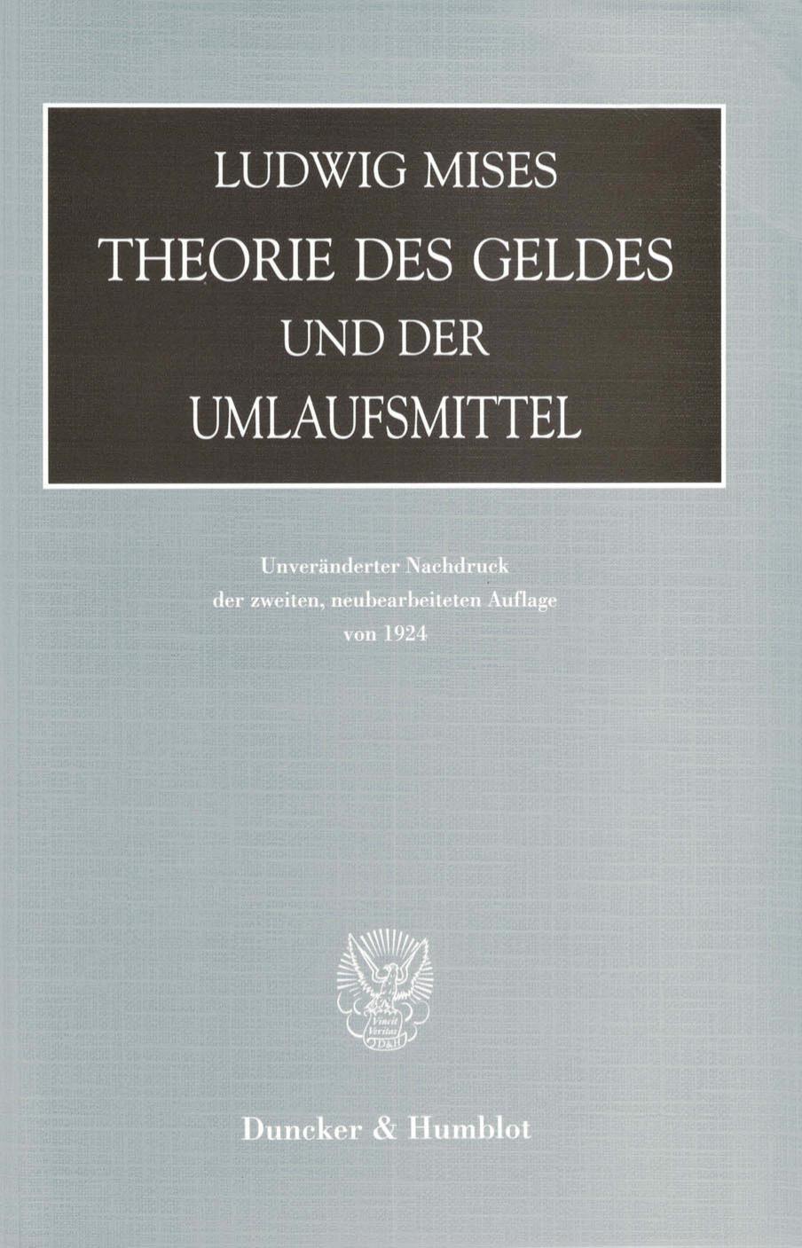 Theorie des Geldes und der Umlaufsmittel